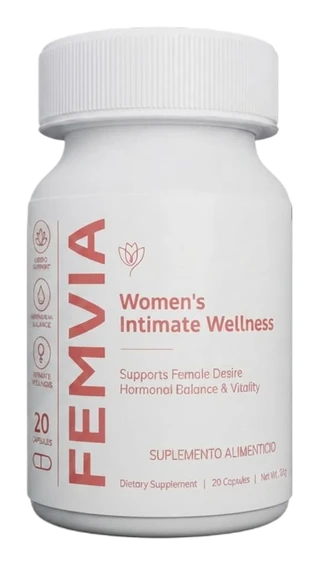 Femvia — frasco con 20 cápsulas